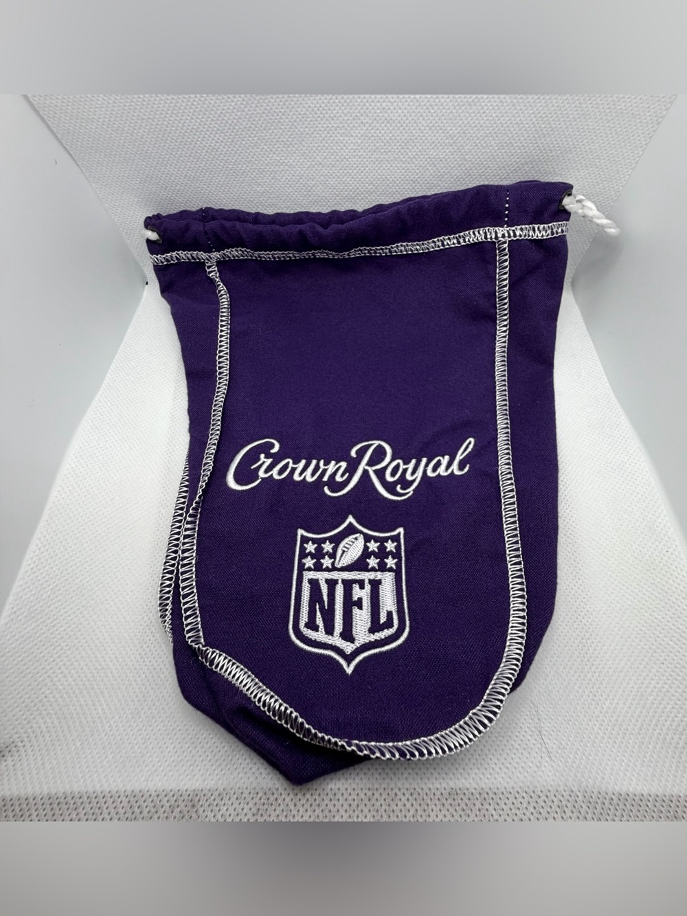 Crown Royal NFL Jersey Drawstring Bottle Bag - Purple Limited Edition Football